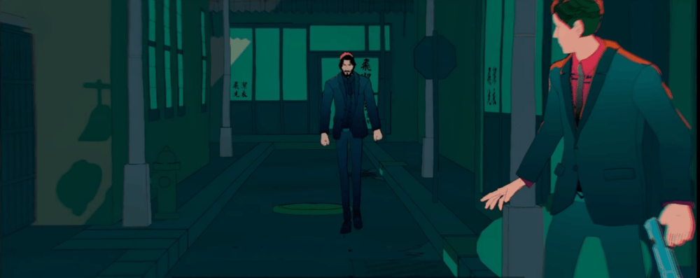 Геймплей John Wick Hex со стрельбой