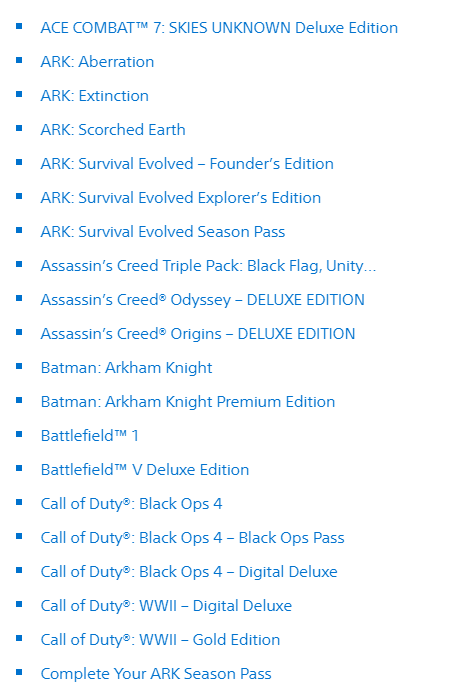 "Игры поколения" - распродажа в PS Store