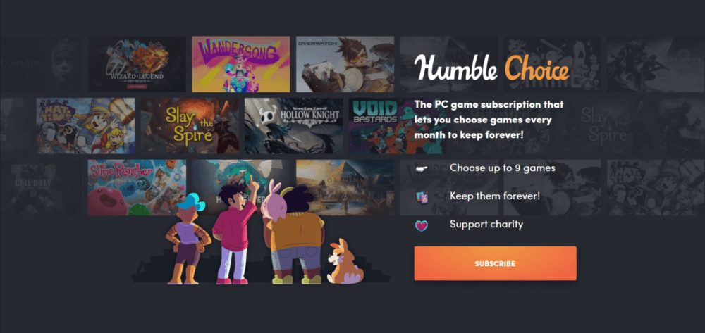 Первый набор игр подписки Humble