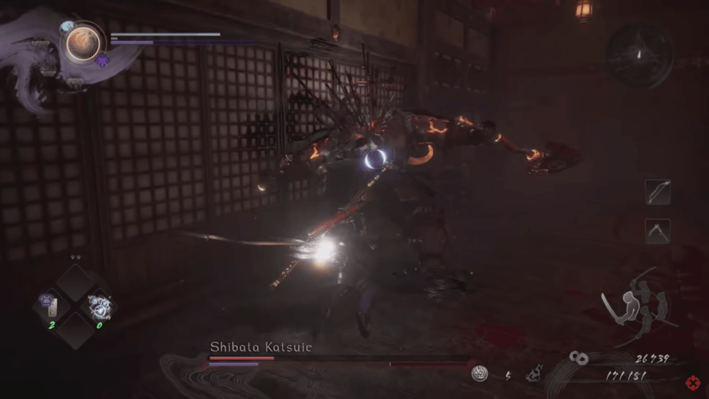 Свежий геймплей Nioh 2 - битва с боссом