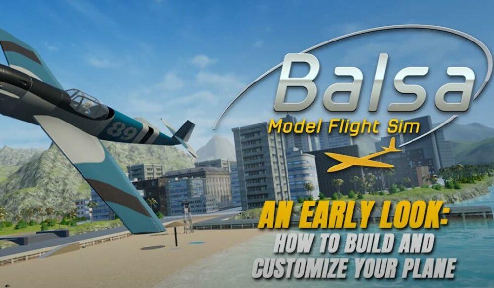 Balsa Model Flight Simulator показывает строительство самолета Balsa Model Flight Simulator показывает строительство самолета
